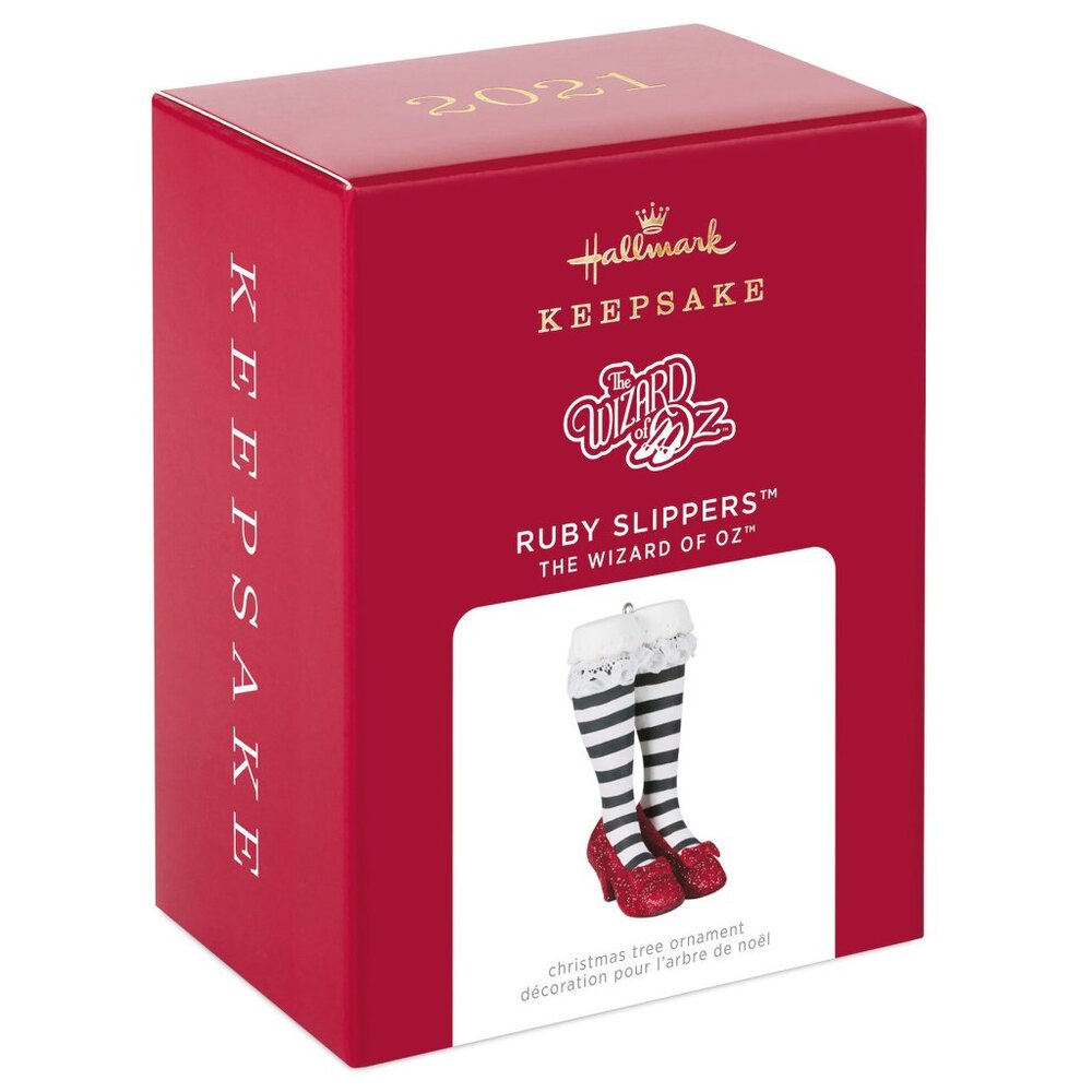 New! Wizard of Oz Ruby Slippers Hallmark Keepsake Christmas Ornament 2021 Witch
